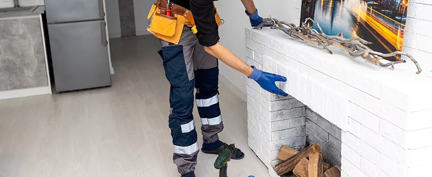 Outdoor Fireplace Restoration in Bowmanville, Ontario