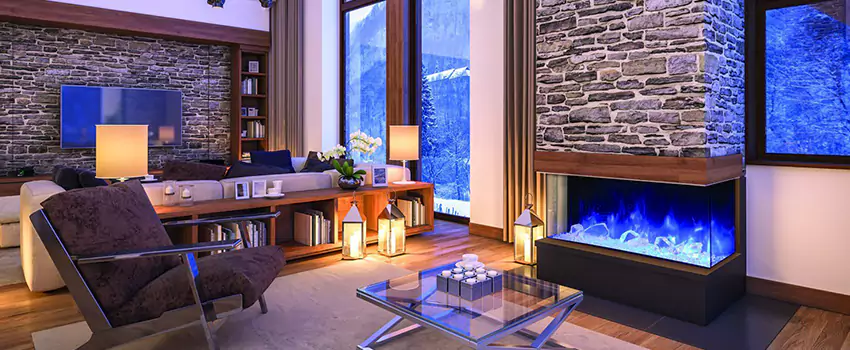 Dynamic Flame Color Fireplace Installation in Bowmanville, ON