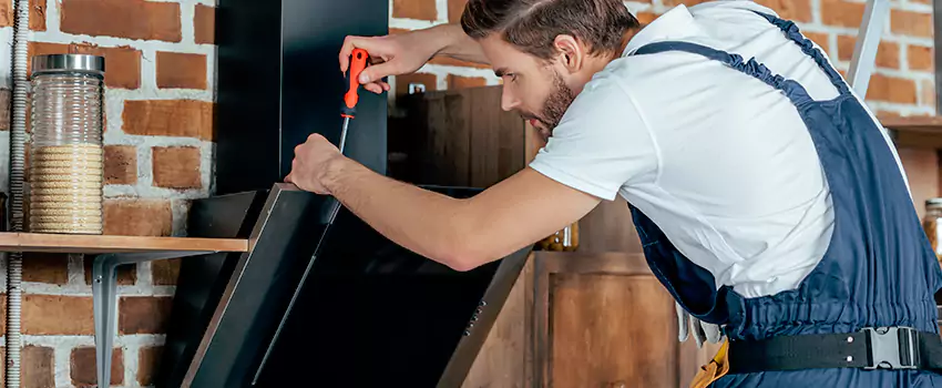 Old Rusted Metal Fireplace Repair And Replacement in Bowmanville, ON